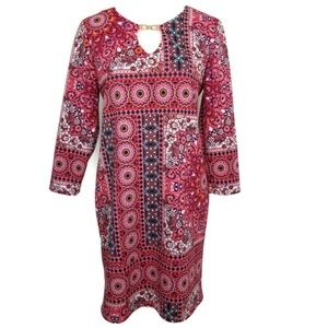 Tiana B Floral Shift Dress Size 4 Pink White NWOT